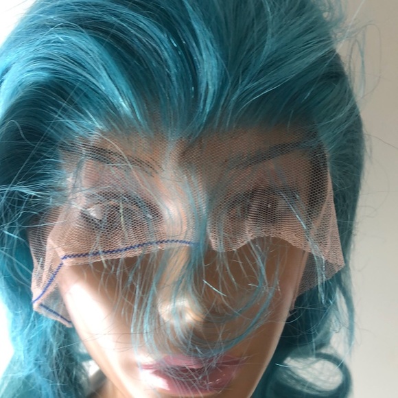 -SHORT BBY BLUE BOB HUMAN HAIR STRAIGHT LACEFRONT main image 7